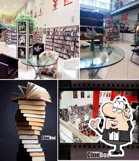 O interior do CineBox Livros & Cafés