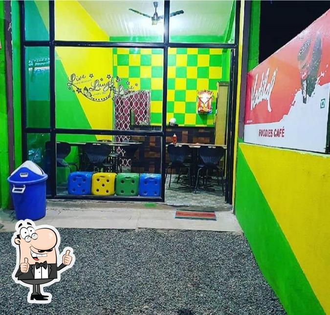 Look at the photo of Foodies corner