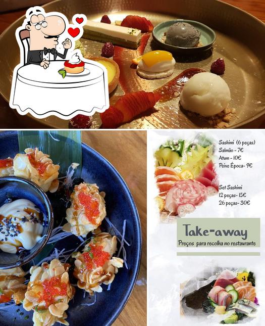 Gardens Sushi & Bar By Bushido serve uma escolha de sobremesas