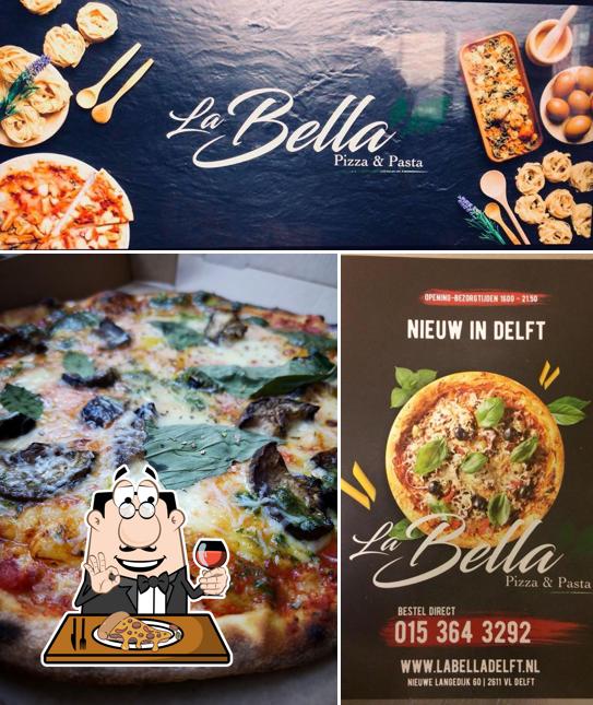 Pick pizza at La bella pizza & pasta