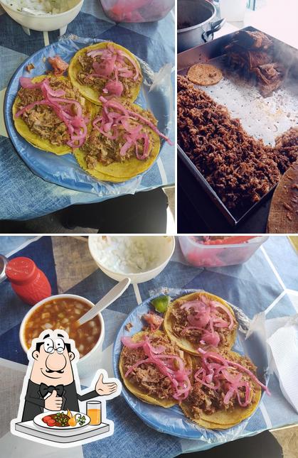 Food at Tacos De Birria El Tacometro