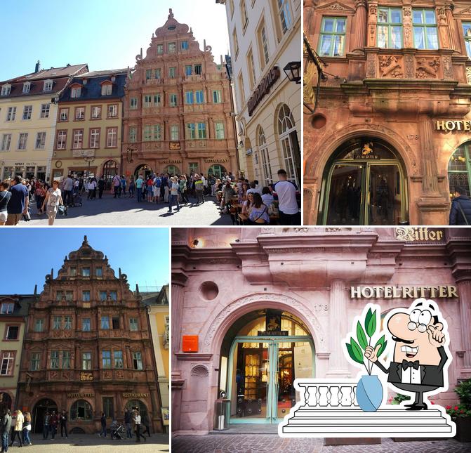 Der Außenbereich ist ein wichtiges Merkmal von Hotel zum Ritter Heidelberg