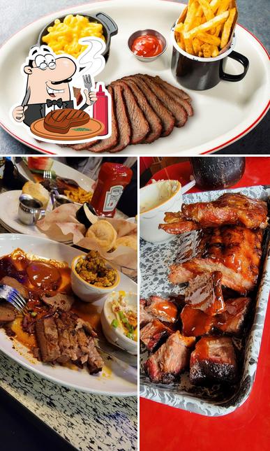 Order meat meals at Lucille's Smokehouse Bar-B-Que