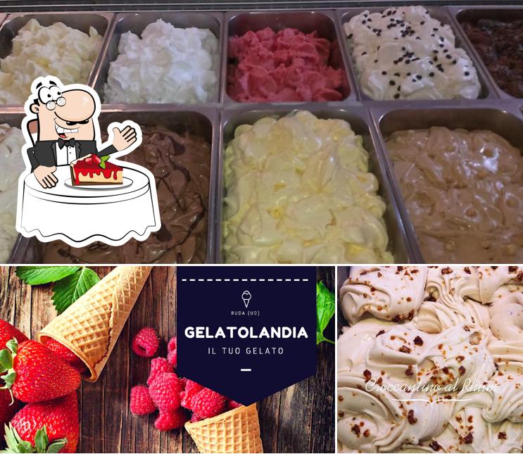 Gelatolandia di Ruda sert une variété de desserts