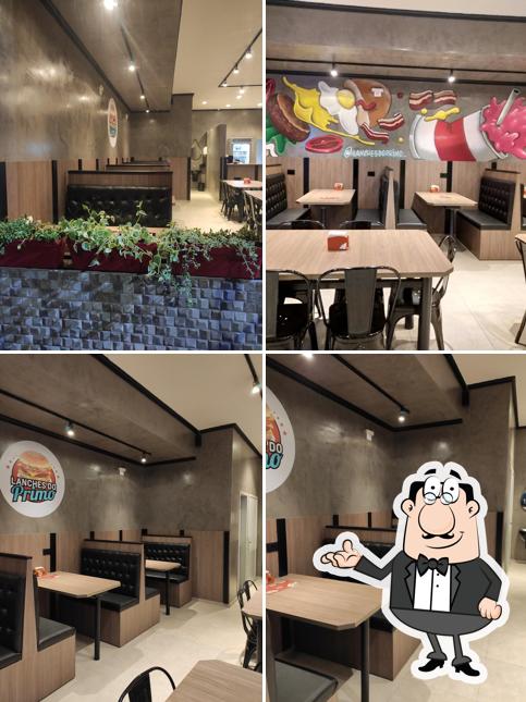 O interior do Lanches do Primo