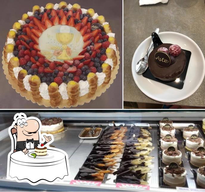 Panificio Pasticceria Caffetteria Aste propone un'ampia selezione di dolci