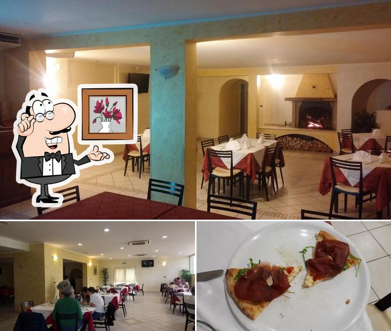 La immagine di interni e cibo da Ristorante Pizzeria Canneto