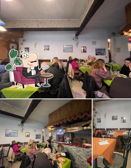 Gli interni di Trattoria Da Dede