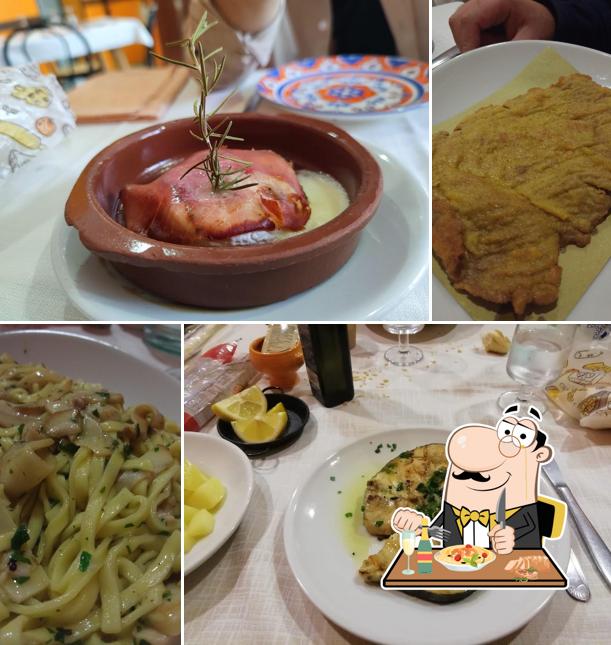 Cibo al Trattoria Mombercelli