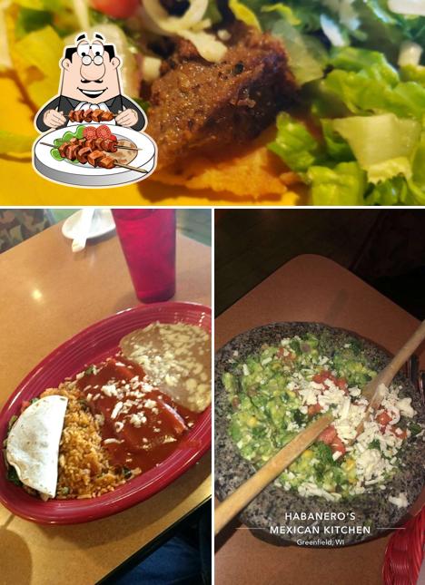 Food at Habanero's Mexican Restaurant & Margarita House of Greenfield