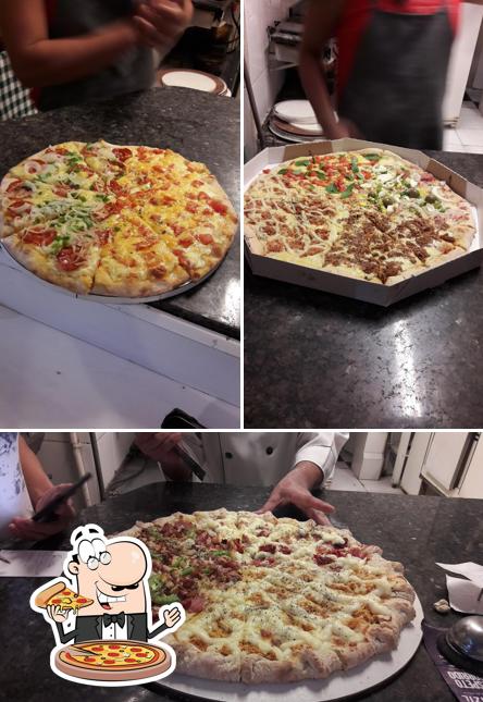 Consiga diferentes tipos de pizza