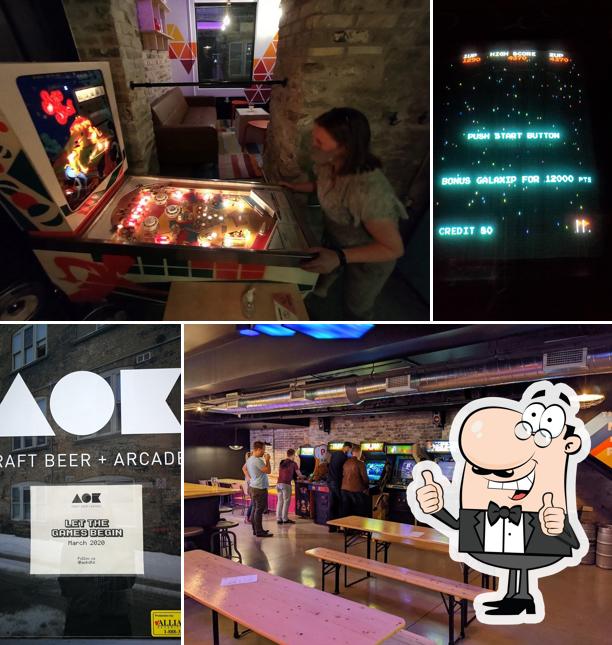 Voici une photo de AOK Craft Beer + Arcade