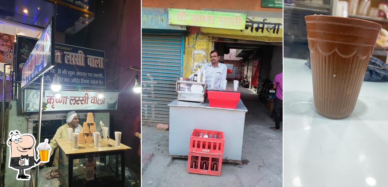 Enjoy a drink at Shri Krishna lassi and coffee shop