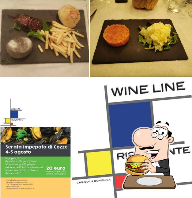 Ordina un hamburger a Wine Line