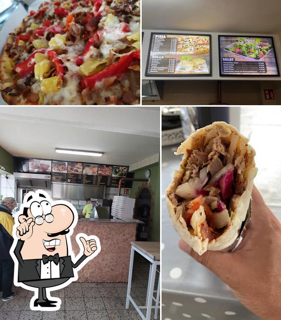 Voici la photo affichant la intérieur et nourriture sur MEE Döner