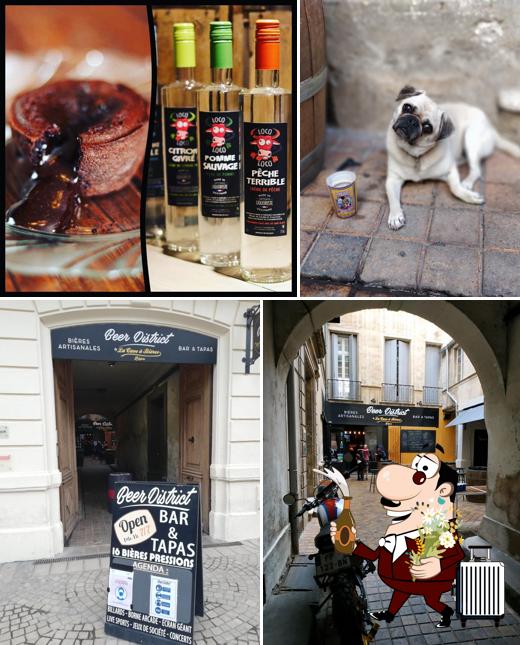 Beer District Beziers - Bar a Bières Artisanales sert des boissons alcoolisées