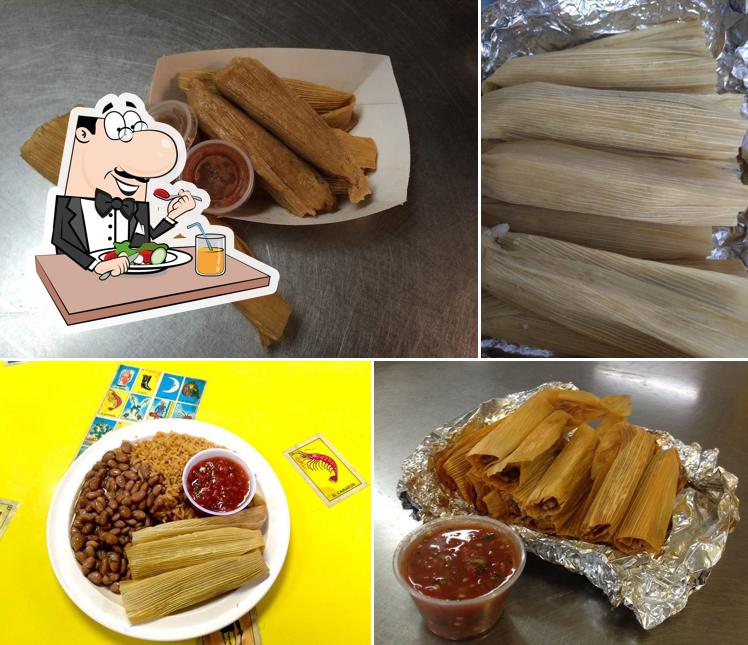 Food at Delicious Tamales Factory