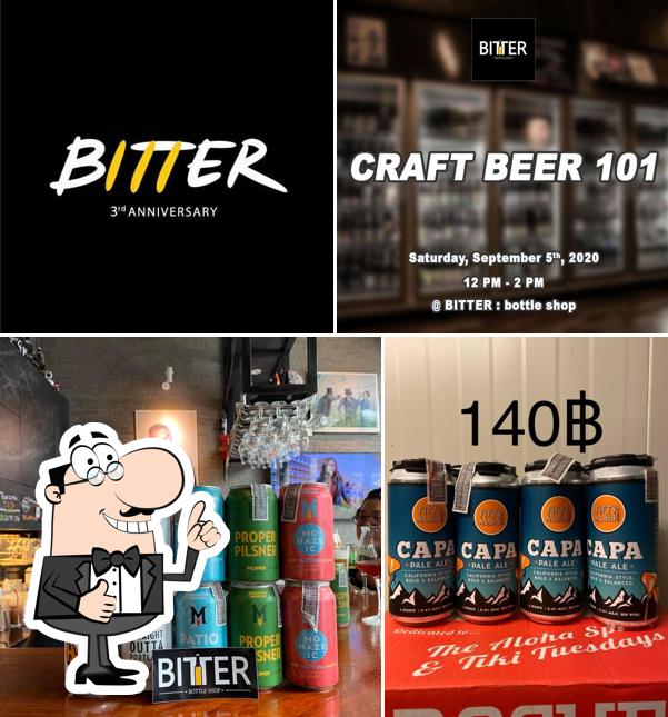 Here's a pic of BITTER : bottle shop
