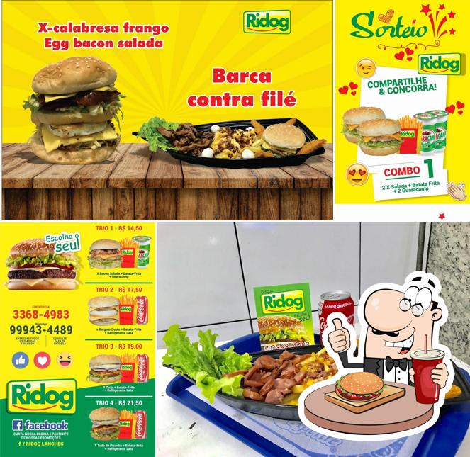 Consiga um hambúrguer no Ridog Lanches