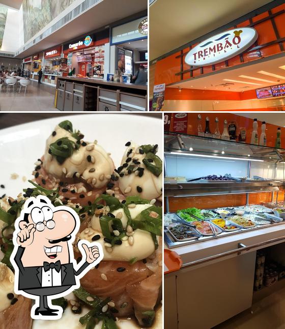 A foto a Trem Bão Grill Barra Restaurante Ltda’s interior e comida