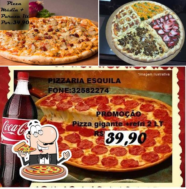 Consiga diversos tipos de pizza