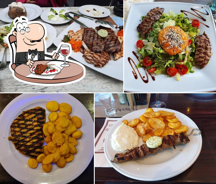 Pick meat dishes at Restaurant Greek Olympia Berlin