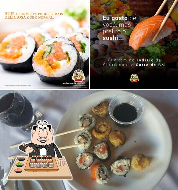 Experimente diversas opções de sushi