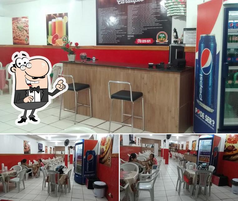 Veja imagens do interior do Cia da Pizza