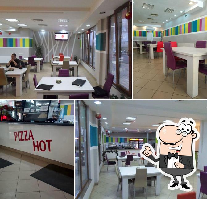 The interior of Pizza Hot
