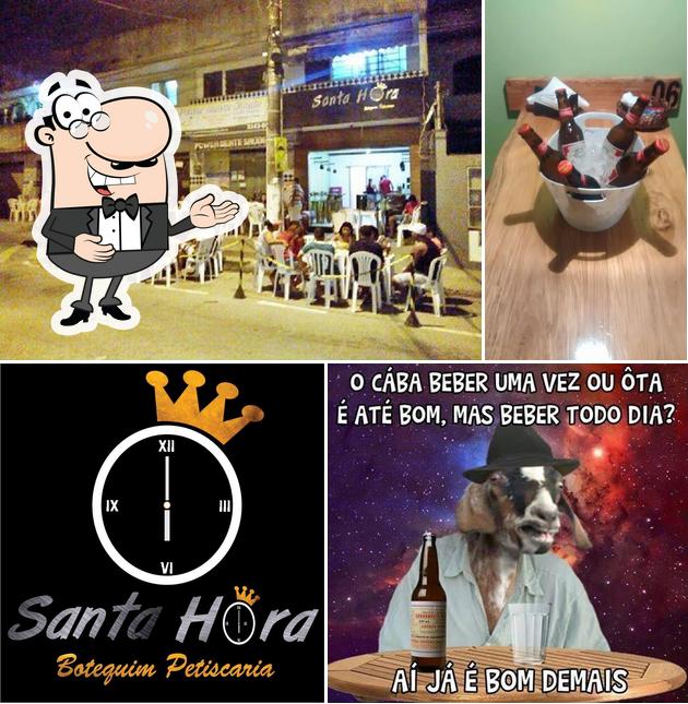 See the pic of Santa Hora