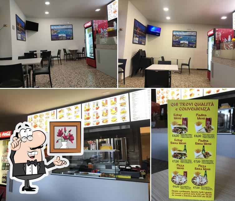 Gli interni di İstanbul Caraglio Kebab & Pizza