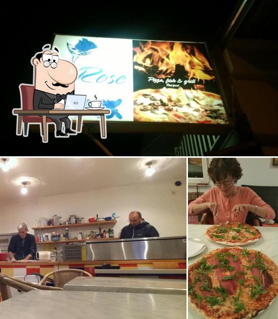 Gli interni di Pizzeria Rose