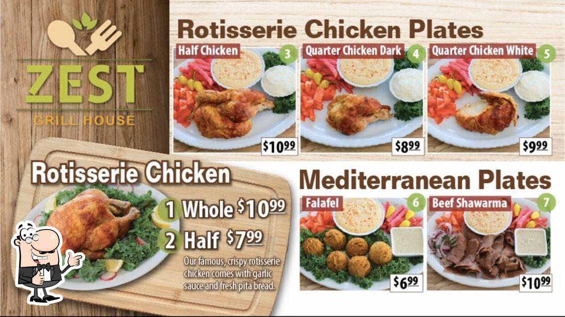 Zest Grill House, 8823 Sunland Blvd in Los Angeles Restaurant menu
