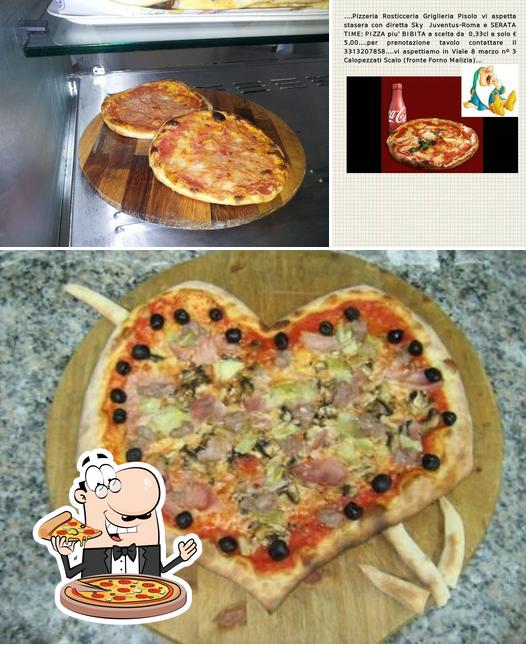 Prenditi una pizza a Pizzeria Rosticceria Griglieria Pisolo di Ago R.Malizia