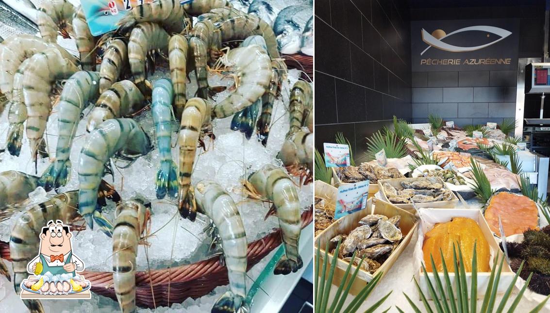 Commandez de nombreux repas à base de fruits de mer proposés par Pêcherie Azuréenne la boutique