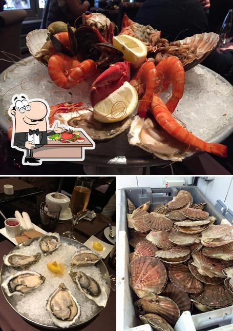 Les visiteurs de Goumard peuvent prendre différents plats à base de fruits de mer