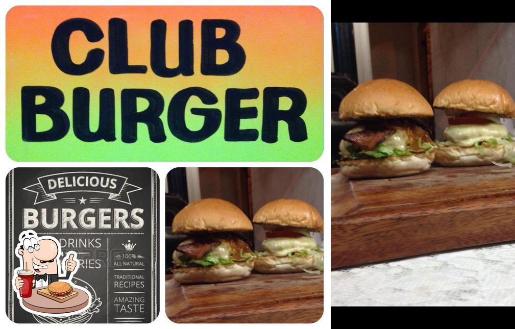 Consiga um hambúrguer no Club Burger