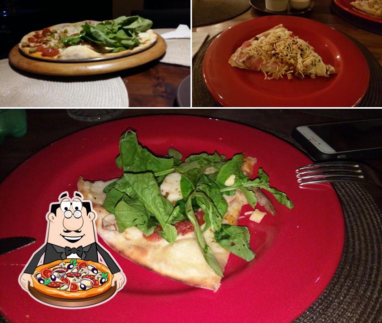 Escolha pizza no La Vecchia
