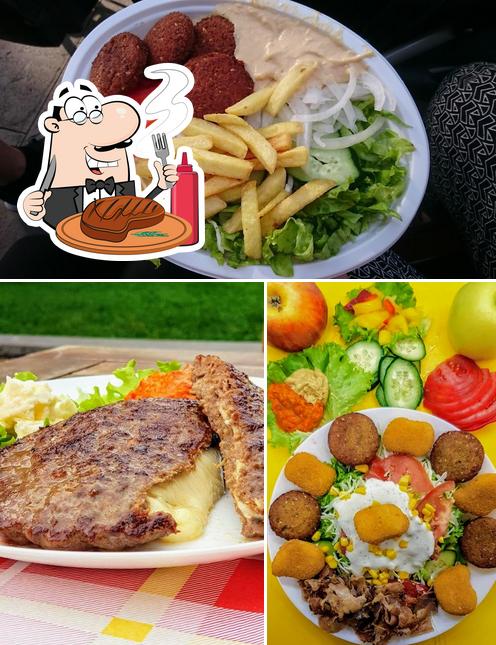 Prenditi i un pasto a base di carne a Fast food 'Magic'