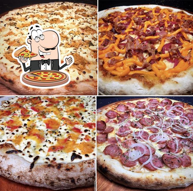 Escolha pizza no King's Burguer & Pizza