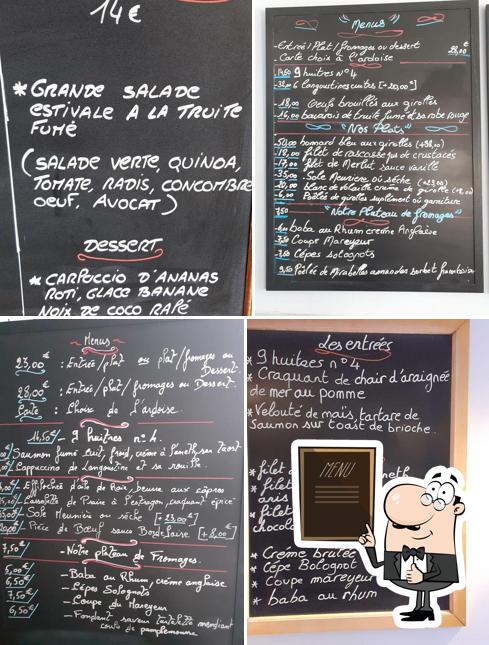 Découvrez le menu du jour sur le tableau