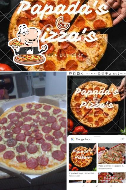 Peça pizza no Papadas Pizzas