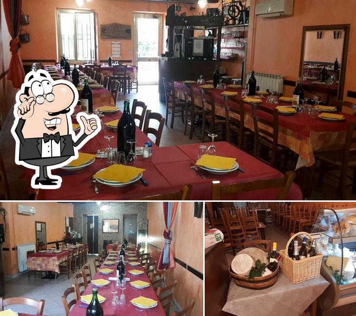 Gli interni di Trattoria Tiziana e Michele