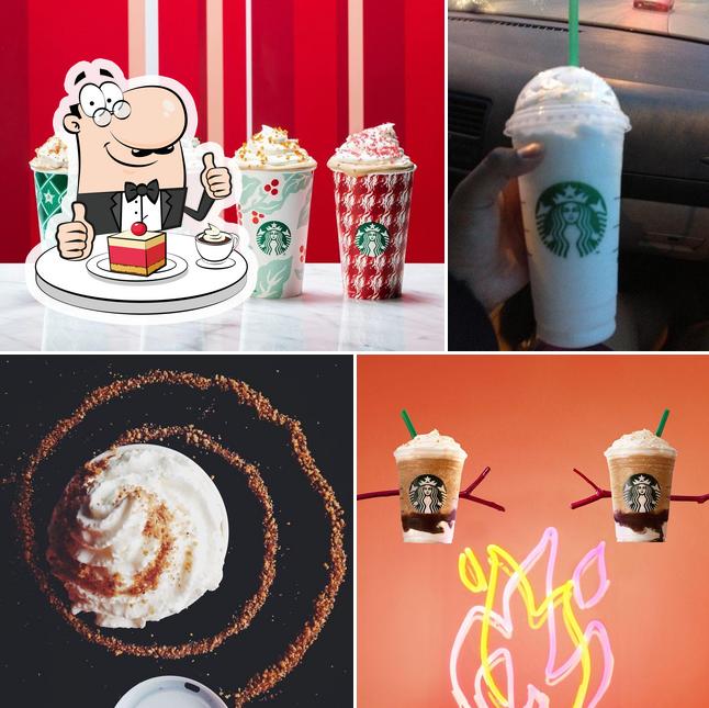 Starbucks offers a range of sweet dishes