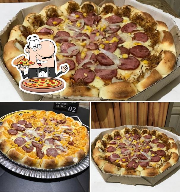 Escolha pizza no Cantinho da pizza