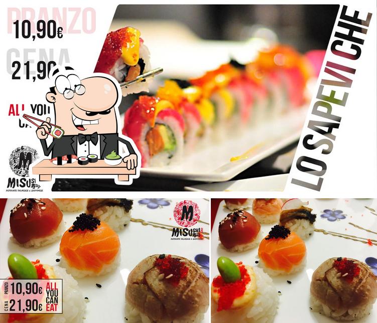 Ordina le diverse opzioni di sushi