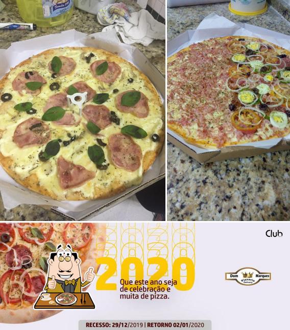 Consiga pizza no Pizzaria Dom Marques