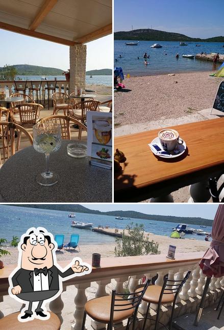 Gli interni di Beach Bar Vrša