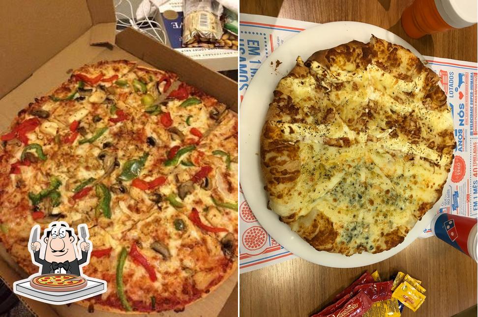 No Domino's Pizza Goiabeiras, você pode pedir pizza