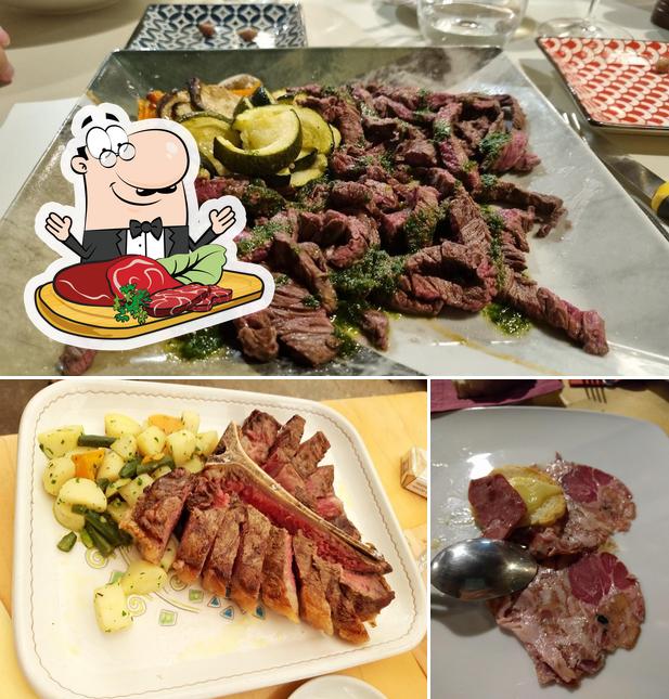 Tómate un plato con carne en Trattoria Il Mosto